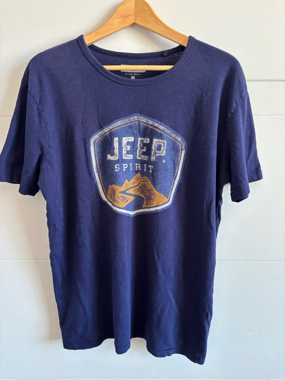 Jeep Spirit by Lucky Brand Navy Graphic T-Shirt Tee
